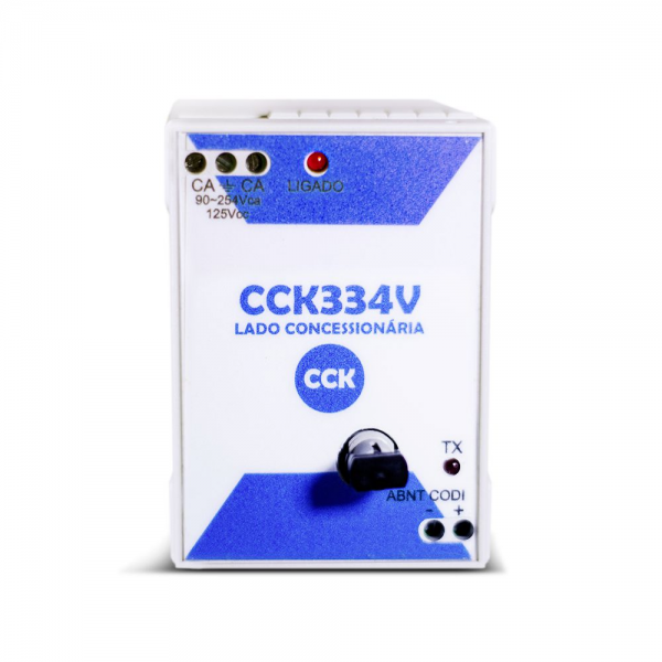 Transmissor/receptor ABNT CODI via fibra ótica multimodo - CCK334